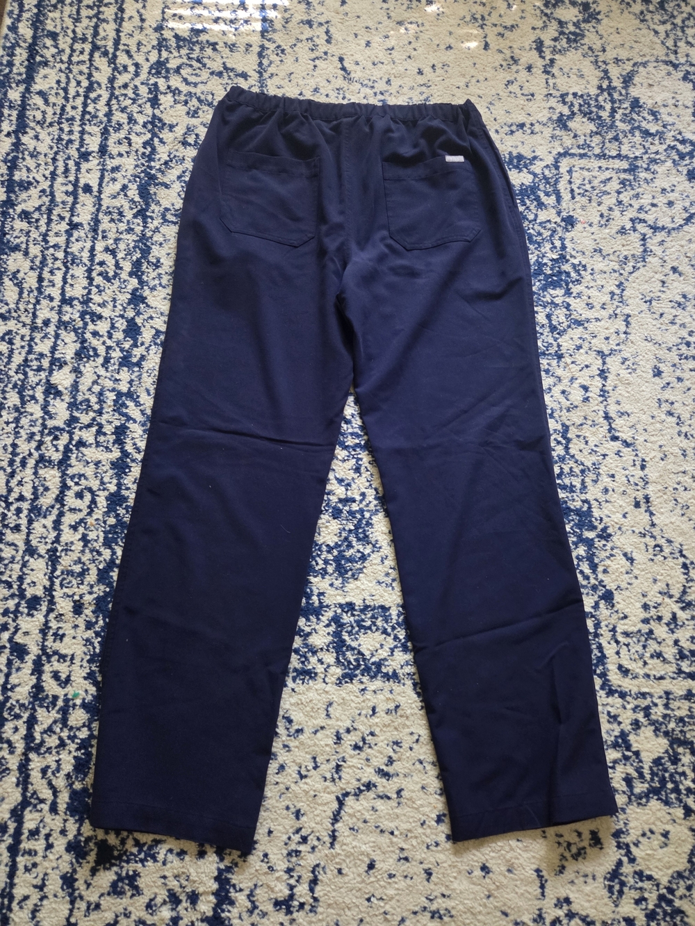 Figs Navy Drawstring Pants - Picture 4 of 6